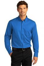Port Authority® Long Sleeve SuperPro React Twill Shirt